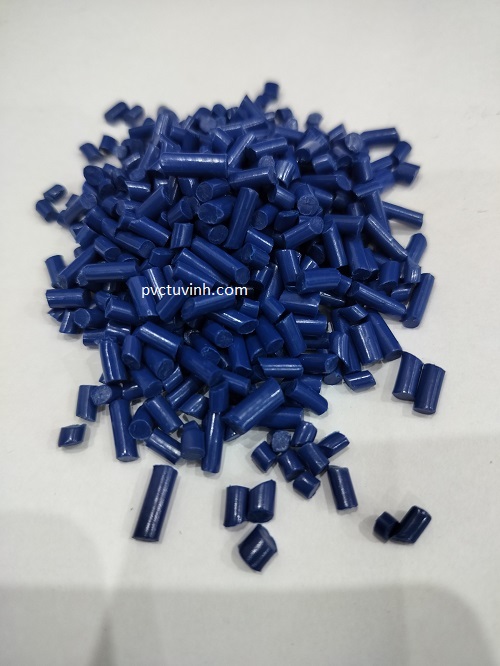 Hạt nhựa PVC xanh dương dương